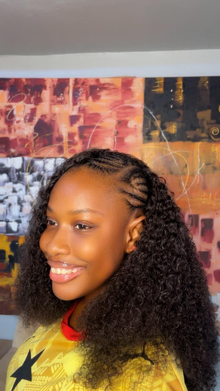 Afro Curls Human Hair Blend